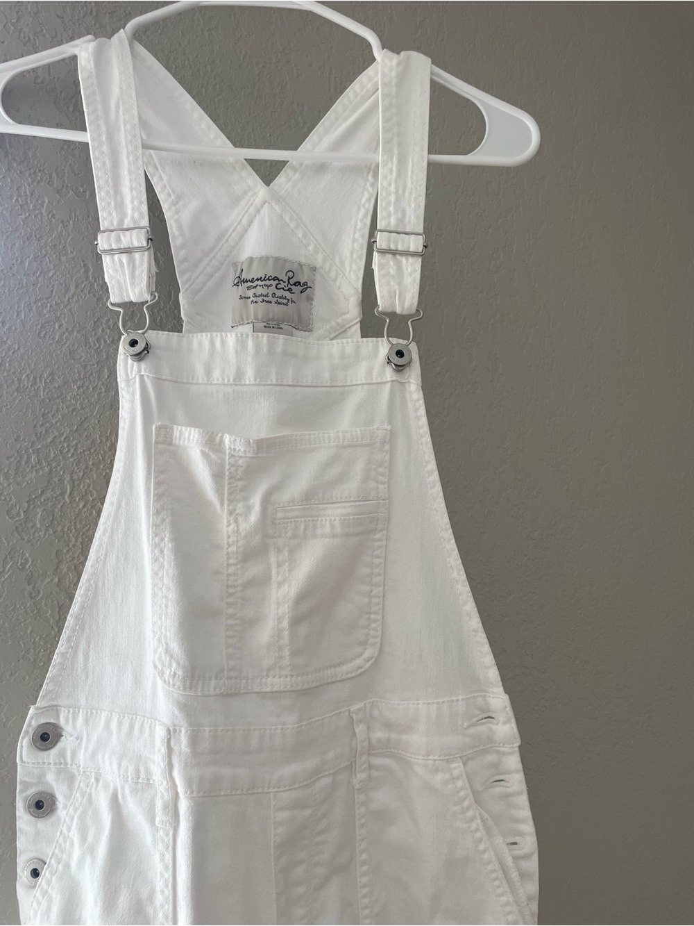 American Rag White Pant Overalls